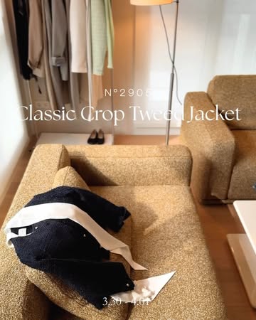 [N°2905] Classic Crop Tweed Jacket